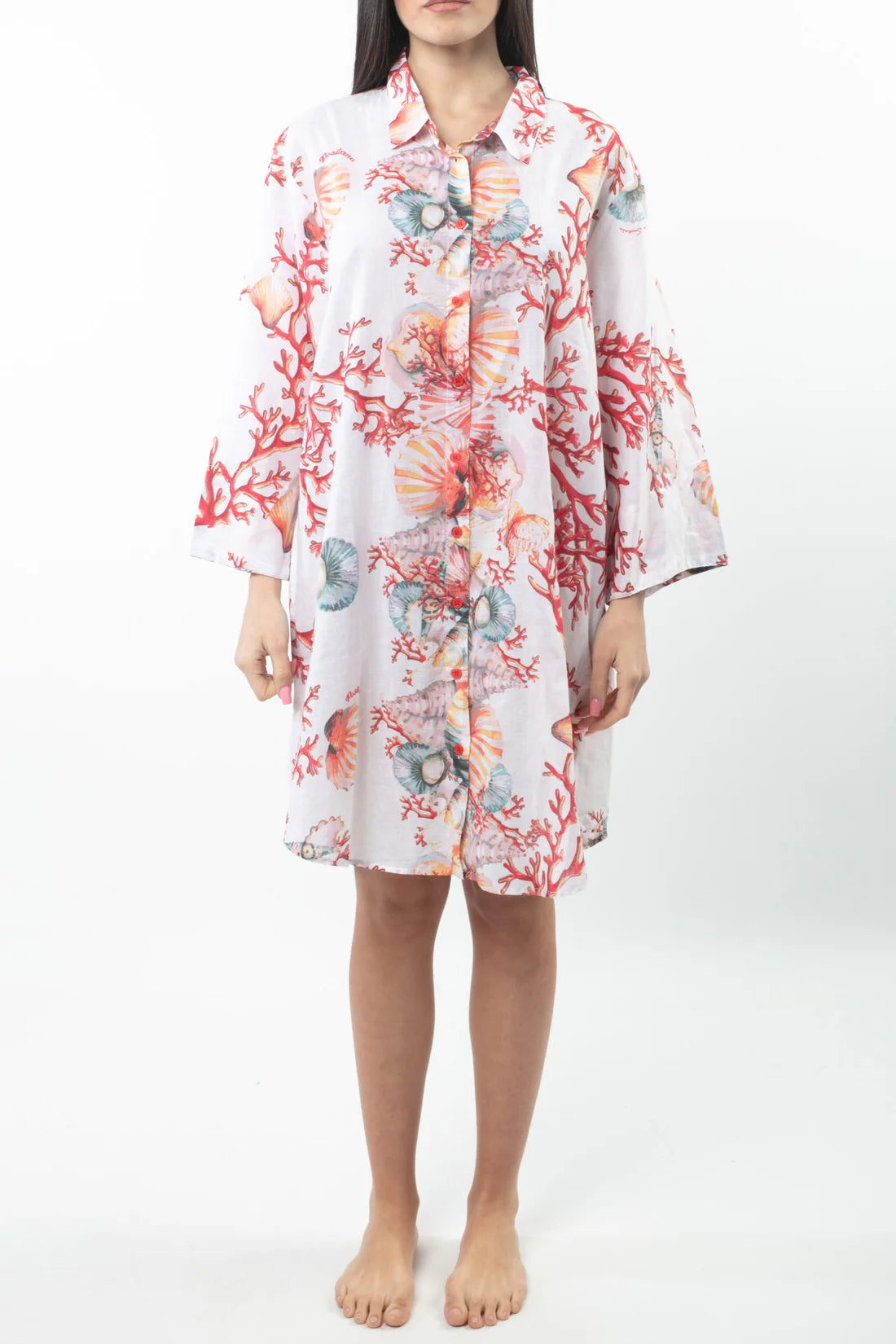 Open front dress