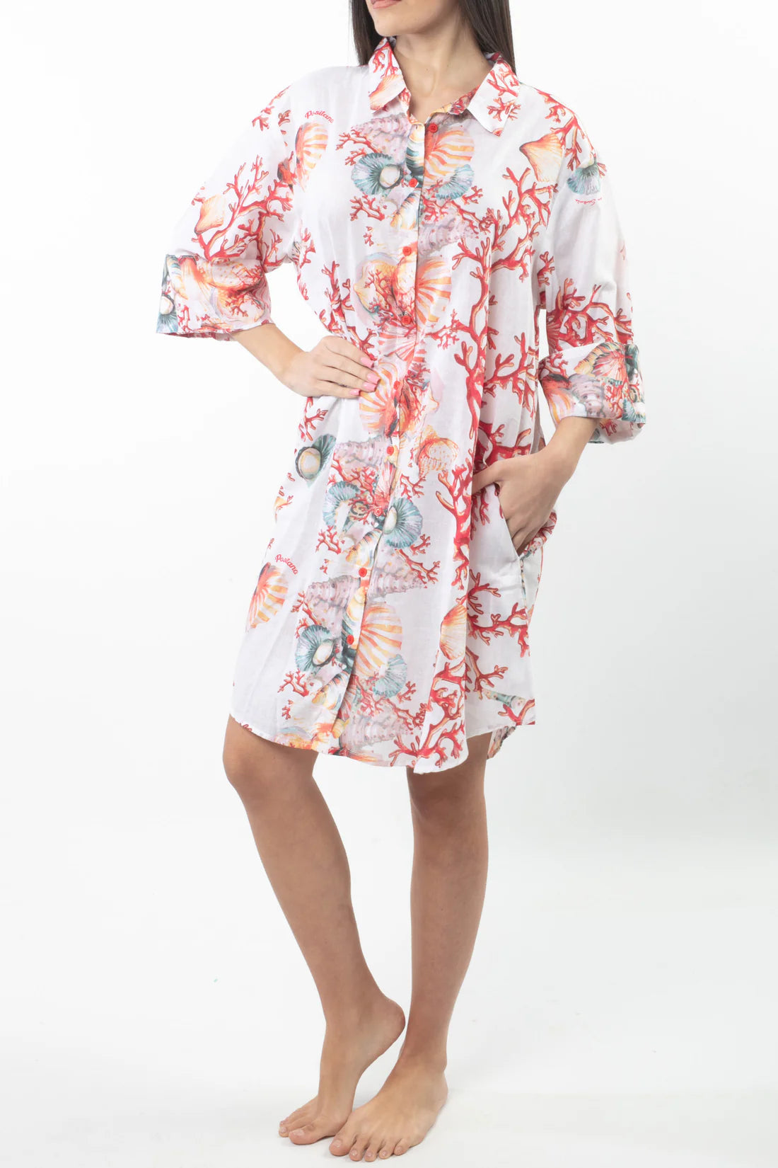 Open front dress