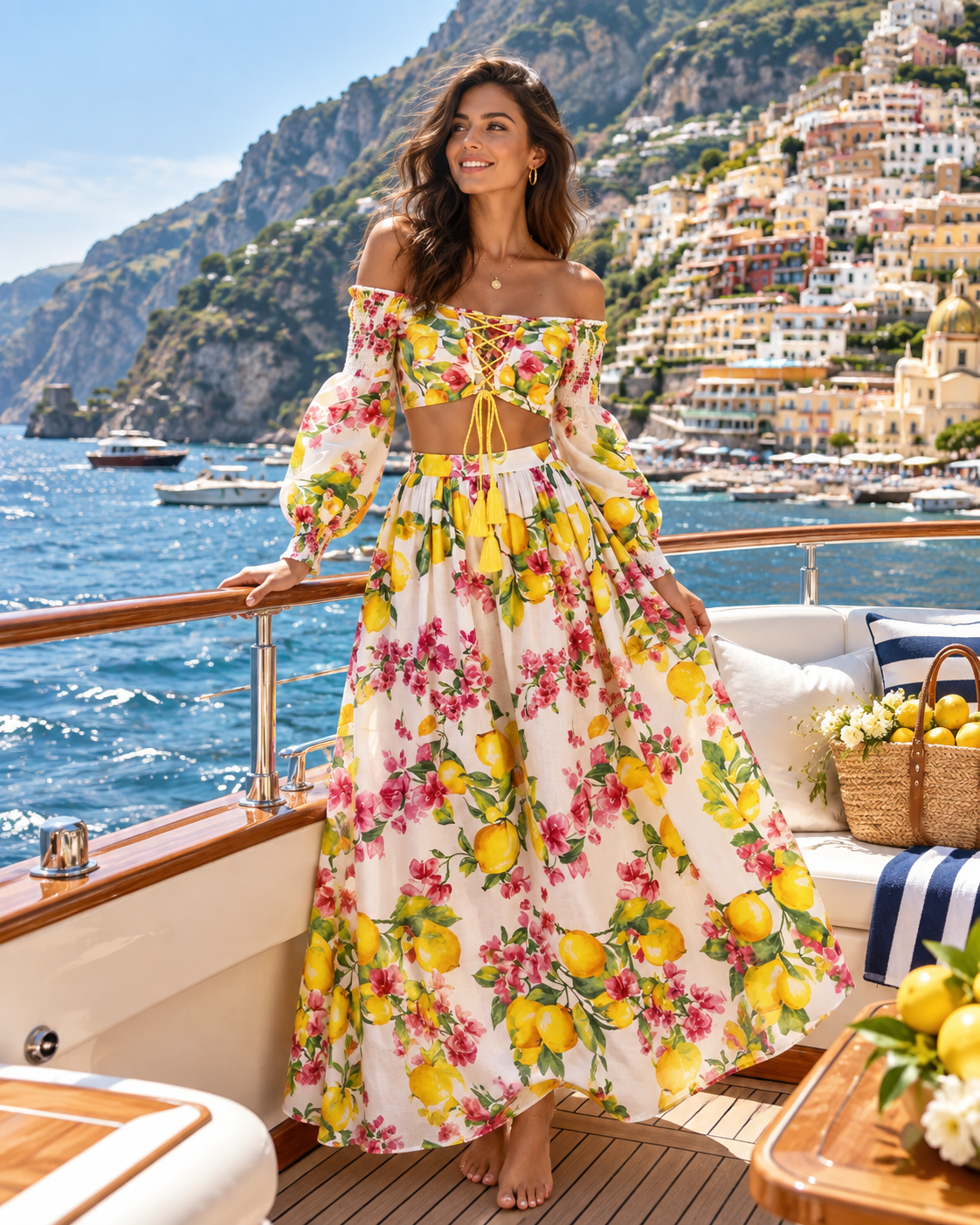 Crop Top & Maxi Skirt FC236
