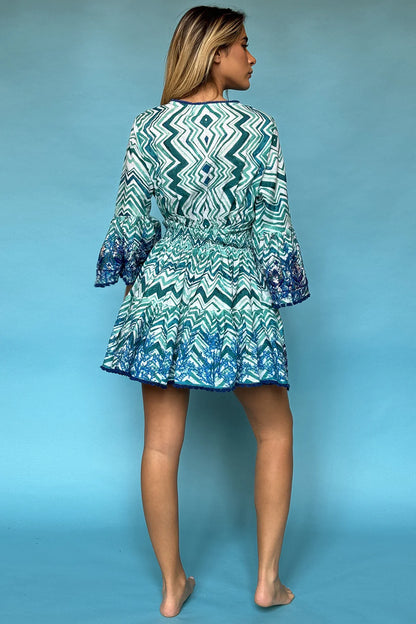 Short dress with waistband spring