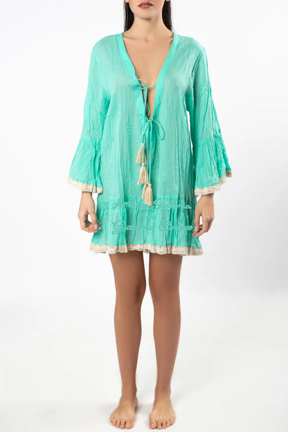 Short V-neck dress