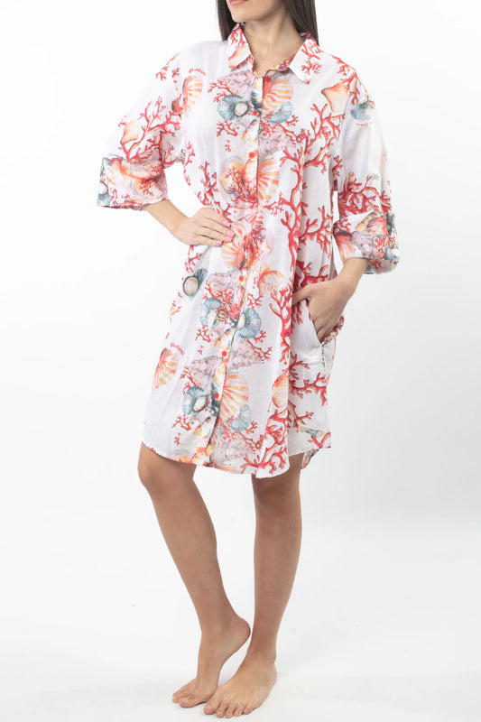 Open front dress