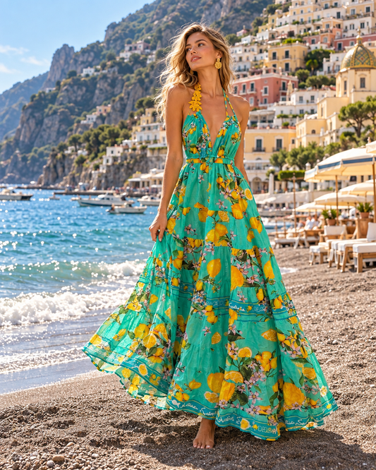 Maxi Halter Dress FC291