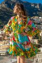 Short dress with a mandarin collar -FC019